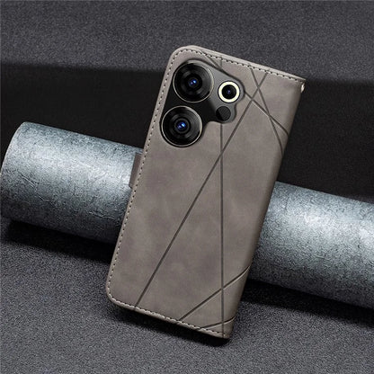 BINFEN COLOR BF05 For Transsion Tecno Camon 20 Premier 5G Case PU Leather Imprinted Phone Cover