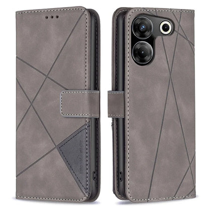 BINFEN COLOR BF05 For Transsion Tecno Camon 20 Pro 5G Case PU Leather Wallet Stand Phone Cover