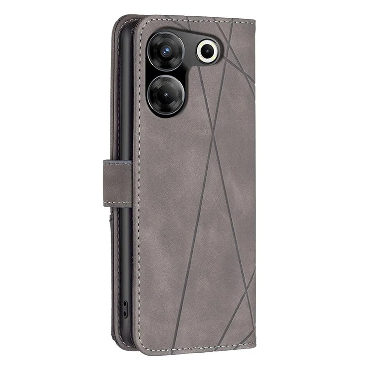 BINFEN COLOR BF05 For Transsion Tecno Camon 20 Pro 5G Case PU Leather Wallet Stand Phone Cover