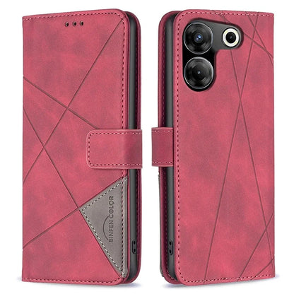 BINFEN COLOR BF05 For Transsion Tecno Camon 20 Pro 5G Case PU Leather Wallet Stand Phone Cover