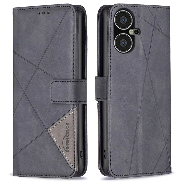 BINFEN COLOR BF05 For Transsion Tecno Pova Neo 3 4G Case PU Leather Drop-proof Phone Wallet Cover