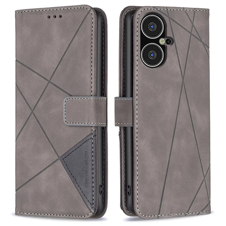 BINFEN COLOR BF05 For Transsion Tecno Pova Neo 3 4G Case PU Leather Drop-proof Phone Wallet Cover