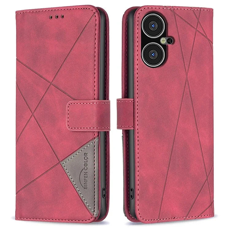BINFEN COLOR BF05 For Transsion Tecno Pova Neo 3 4G Case PU Leather Drop-proof Phone Wallet Cover