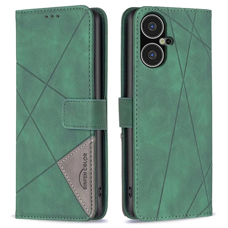 BINFEN COLOR BF05 For Transsion Tecno Pova Neo 3 4G Case PU Leather Drop-proof Phone Wallet Cover