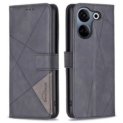 BINFEN COLOR BF05 For Transsion Tecno Camon 20 4G / 20 Pro 4G Case PU Leather Anti-fall Phone Cover