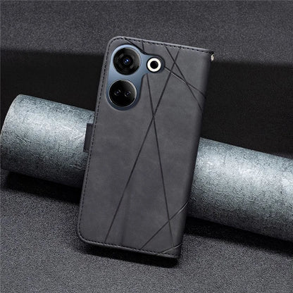 BINFEN COLOR BF05 For Transsion Tecno Camon 20 4G / 20 Pro 4G Case PU Leather Anti-fall Phone Cover
