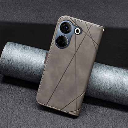 BINFEN COLOR BF05 For Transsion Tecno Camon 20 4G / 20 Pro 4G Case PU Leather Anti-fall Phone Cover