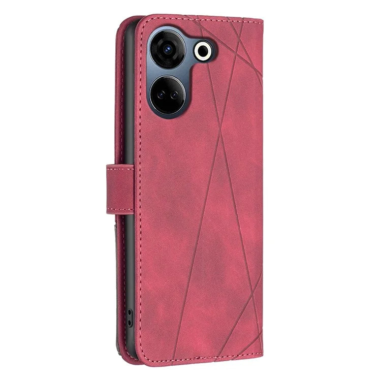 BINFEN COLOR BF05 For Transsion Tecno Camon 20 4G / 20 Pro 4G Case PU Leather Anti-fall Phone Cover