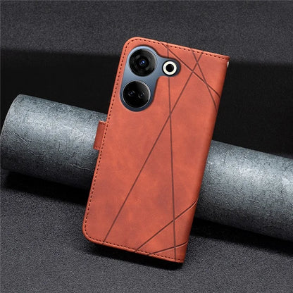 BINFEN COLOR BF05 For Transsion Tecno Camon 20 4G / 20 Pro 4G Case PU Leather Anti-fall Phone Cover