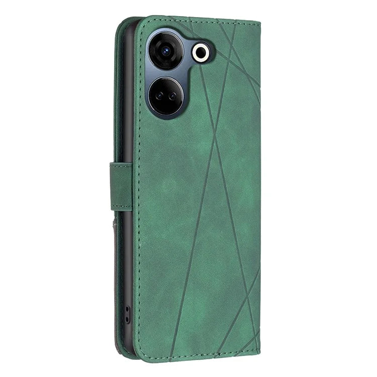BINFEN COLOR BF05 For Transsion Tecno Camon 20 4G / 20 Pro 4G Case PU Leather Anti-fall Phone Cover