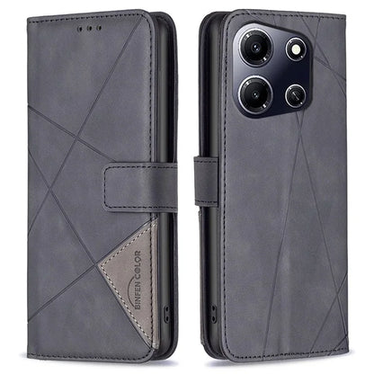 BINFEN COLOR BF05 For Transsion Infinix Note 30i 4G Case PU Leather Wallet Imprinted Phone Cover