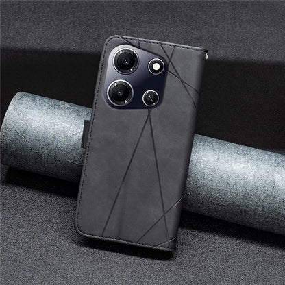 BINFEN COLOR BF05 For Transsion Infinix Note 30i 4G Case PU Leather Wallet Imprinted Phone Cover