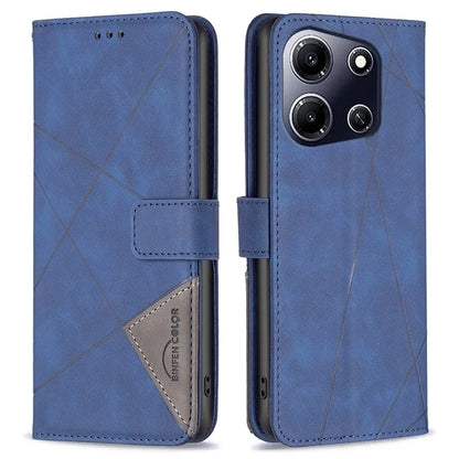BINFEN COLOR BF05 For Transsion Infinix Note 30i 4G Case PU Leather Wallet Imprinted Phone Cover