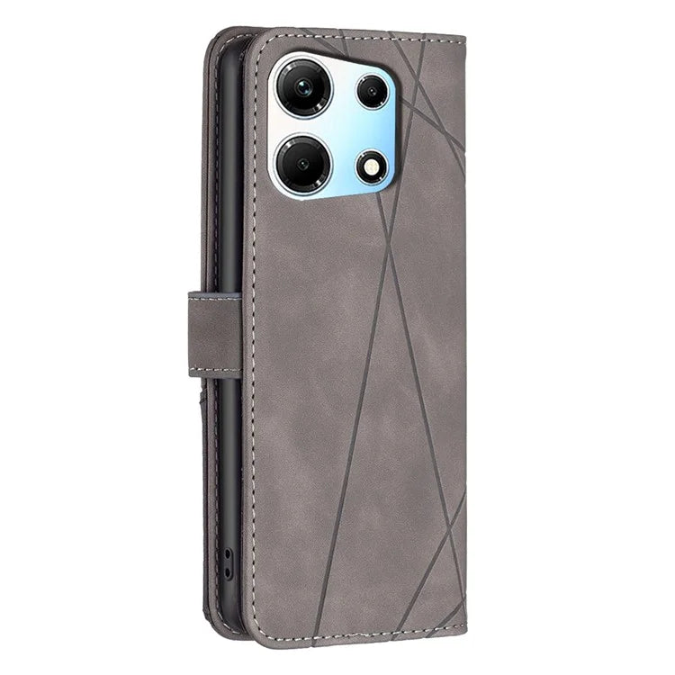 BINFEN COLOR BF05 For Transsion Infinix Zero 30 5G Case Imprinted Wallet Leather Smartphone Cover