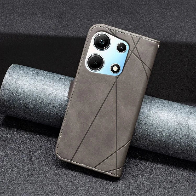 BINFEN COLOR BF05 For Transsion Infinix Zero 30 5G Case Imprinted Wallet Leather Smartphone Cover