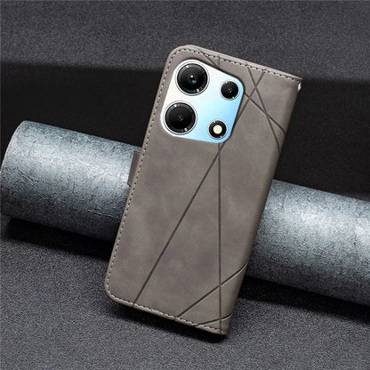 BINFEN COLOR BF05 For Transsion Infinix Zero 30 5G Case Imprinted Wallet Leather Smartphone Cover