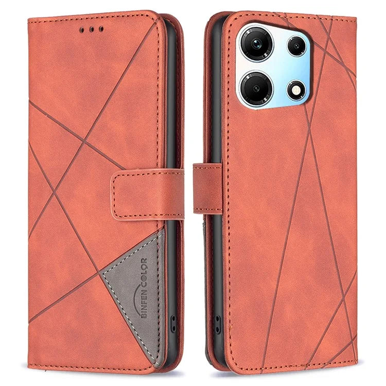 BINFEN COLOR BF05 For Transsion Infinix Zero 30 5G Case Imprinted Wallet Leather Smartphone Cover
