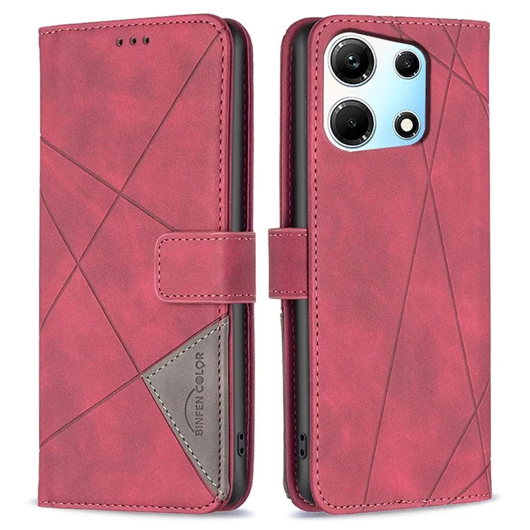 BINFEN COLOR BF05 For Transsion Infinix Zero 30 5G Case Imprinted Wallet Leather Smartphone Cover