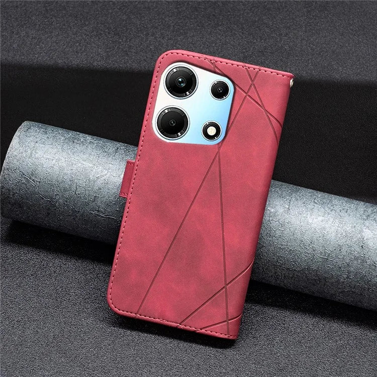 BINFEN COLOR BF05 For Transsion Infinix Zero 30 5G Case Imprinted Wallet Leather Smartphone Cover