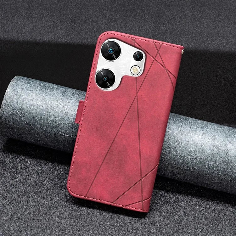 BINFEN COLOR BF05 For Transsion Infinix Zero 30 4G Case Wallet Phone Shell Anti-scratch PU Leather Cover