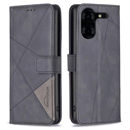 BINFEN COLOR BF05 For Transsion Tecno Pova 5 Pro 5G Case PU Leather Flip Stand Phone Shell