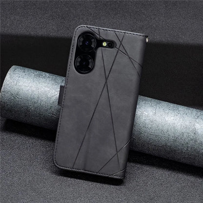 BINFEN COLOR BF05 For Transsion Tecno Pova 5 Pro 5G Case PU Leather Flip Stand Phone Shell