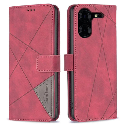 BINFEN COLOR BF05 For Transsion Tecno Pova 5 Pro 5G Case PU Leather Flip Stand Phone Shell