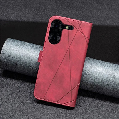 BINFEN COLOR BF05 For Transsion Tecno Pova 5 Pro 5G Case PU Leather Flip Stand Phone Shell