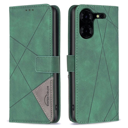 BINFEN COLOR BF05 For Transsion Tecno Pova 5 Pro 5G Case PU Leather Flip Stand Phone Shell