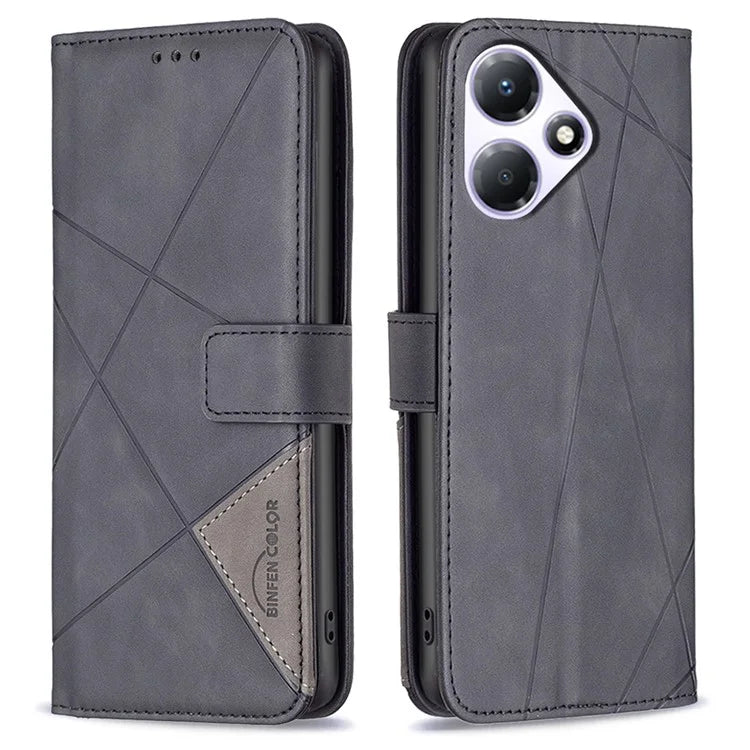 BINFEN COLOR BF05 PU Leather Case for Transsion Infinix Hot 30 Play NFC 4G Phone Shell Anti-drop Wallet Cover