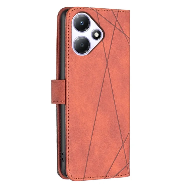 BINFEN COLOR BF05 PU Leather Case for Transsion Infinix Hot 30 Play NFC 4G Phone Shell Anti-drop Wallet Cover