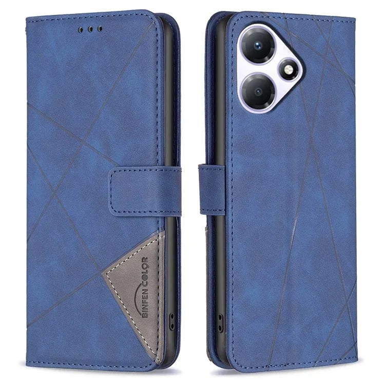 BINFEN COLOR BF05 PU Leather Case for Transsion Infinix Hot 30 Play NFC 4G Phone Shell Anti-drop Wallet Cover
