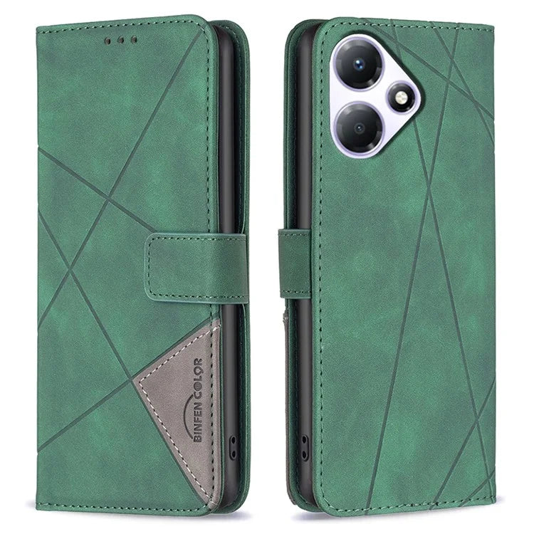 BINFEN COLOR BF05 PU Leather Case for Transsion Infinix Hot 30 Play NFC 4G Phone Shell Anti-drop Wallet Cover