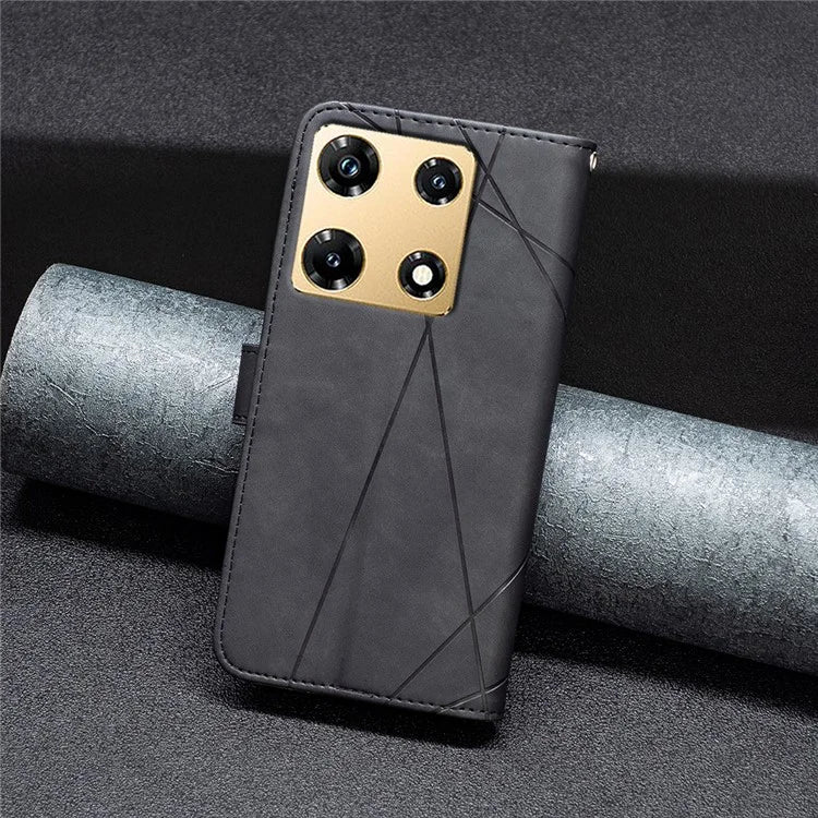 BINFEN COLOR BF05 For Transsion Infinix Note 30 Pro 4G Case PU Leather Stand Phone Protective Cover