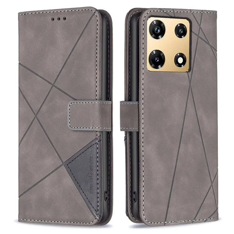 BINFEN COLOR BF05 For Transsion Infinix Note 30 Pro 4G Case PU Leather Stand Phone Protective Cover