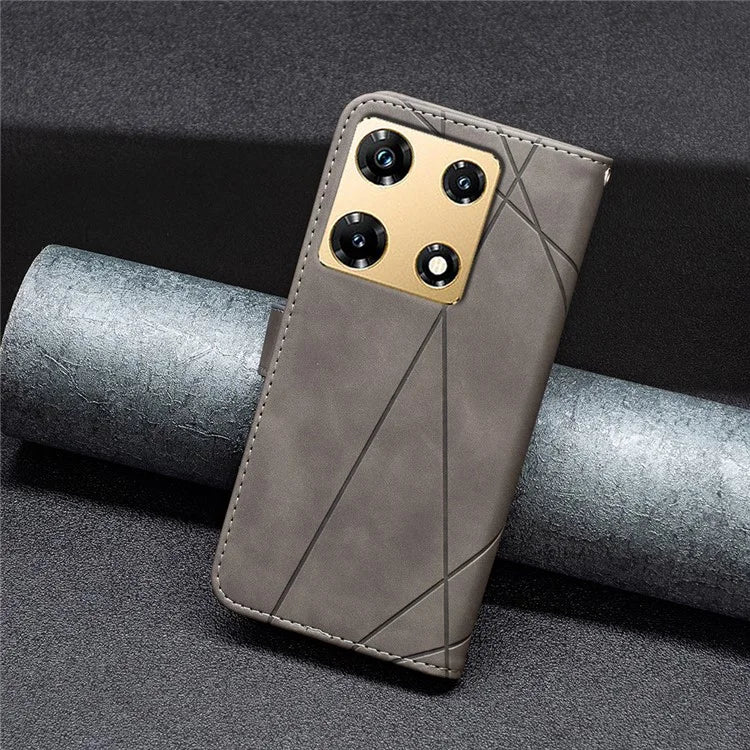 BINFEN COLOR BF05 For Transsion Infinix Note 30 Pro 4G Case PU Leather Stand Phone Protective Cover