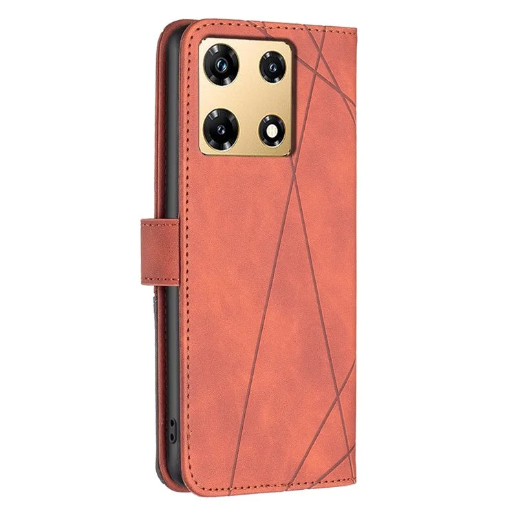 BINFEN COLOR BF05 For Transsion Infinix Note 30 Pro 4G Case PU Leather Stand Phone Protective Cover