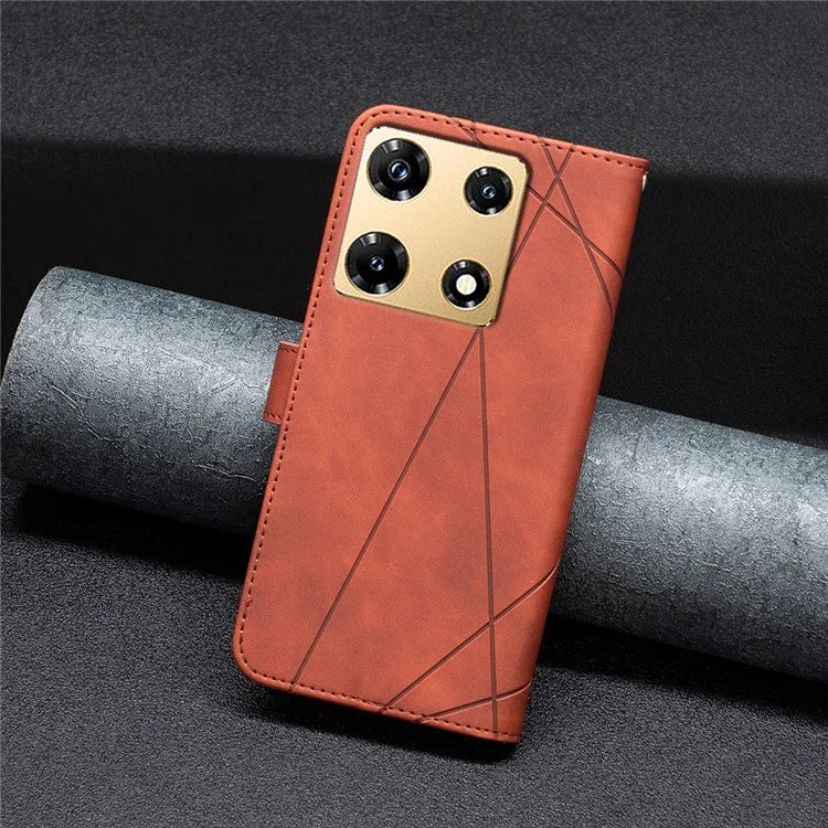 BINFEN COLOR BF05 For Transsion Infinix Note 30 Pro 4G Case PU Leather Stand Phone Protective Cover