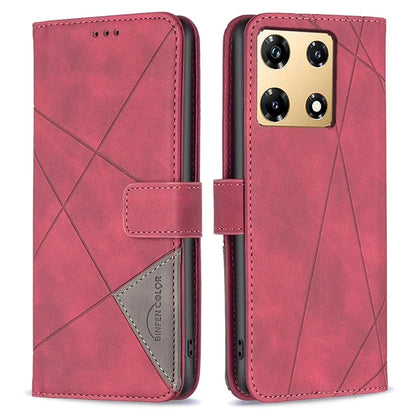 BINFEN COLOR BF05 For Transsion Infinix Note 30 Pro 4G Case PU Leather Stand Phone Protective Cover