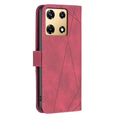 BINFEN COLOR BF05 For Transsion Infinix Note 30 Pro 4G Case PU Leather Stand Phone Protective Cover