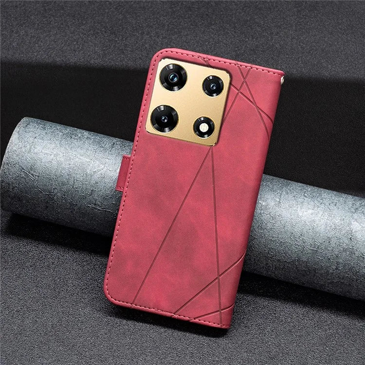 BINFEN COLOR BF05 For Transsion Infinix Note 30 Pro 4G Case PU Leather Stand Phone Protective Cover
