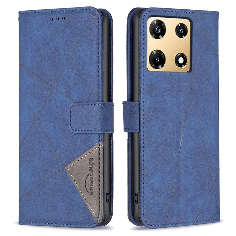 BINFEN COLOR BF05 For Transsion Infinix Note 30 Pro 4G Case PU Leather Stand Phone Protective Cover
