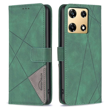 BINFEN COLOR BF05 For Transsion Infinix Note 30 Pro 4G Case PU Leather Stand Phone Protective Cover