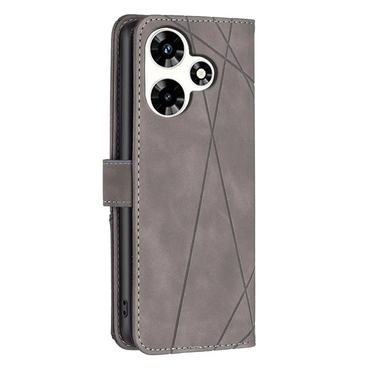 BINFEN COLOR BF05 For Transsion Infinix Hot 30 Case PU Leather Folio Flip Stand Cell Phone Cover