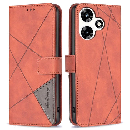 BINFEN COLOR BF05 For Transsion Infinix Hot 30 Case PU Leather Folio Flip Stand Cell Phone Cover