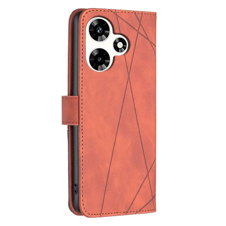 BINFEN COLOR BF05 For Transsion Infinix Hot 30 Case PU Leather Folio Flip Stand Cell Phone Cover