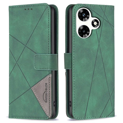 BINFEN COLOR BF05 For Transsion Infinix Hot 30 Case PU Leather Folio Flip Stand Cell Phone Cover