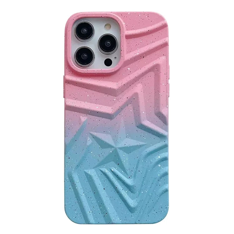 For iPhone 15 Pro Max TPU Phone Case Star Pattern Glittery Cover