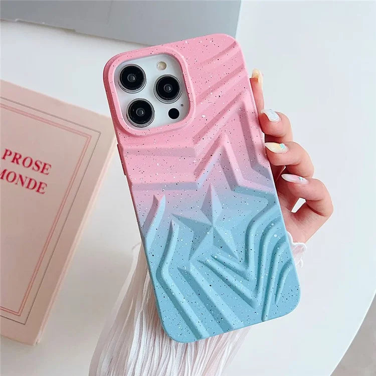 For iPhone 15 Pro Max TPU Phone Case Star Pattern Glittery Cover