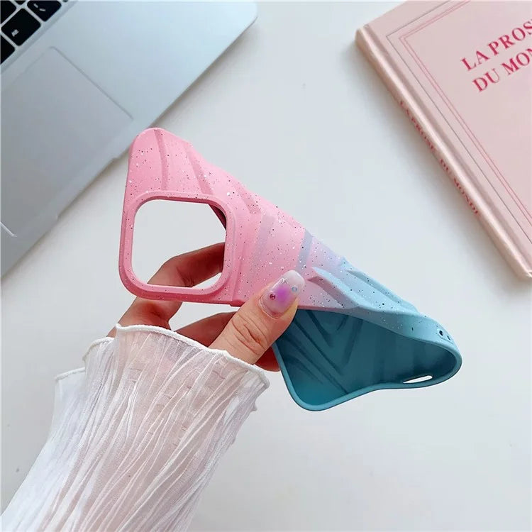 For iPhone 15 Pro Max TPU Phone Case Star Pattern Glittery Cover